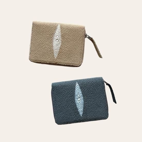 ERA " Stingray Round Palm Wallet" gray
