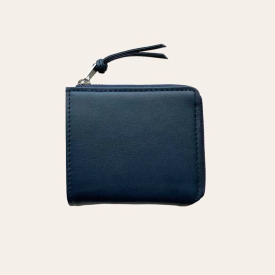ERA " Nappa Calf Corner Palm Wallet " navy