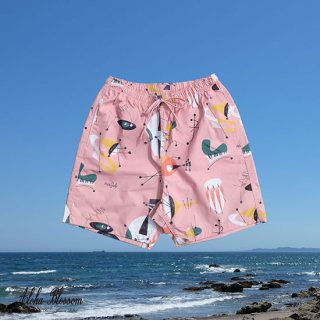 Aloha Blossom " Atomic Beach Shorts"