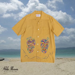 Aloha Blossom " Angama" Aloha Shirts / yellow