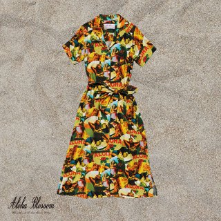 Aloha Blossom " Wez Collage" Shirts Dress 