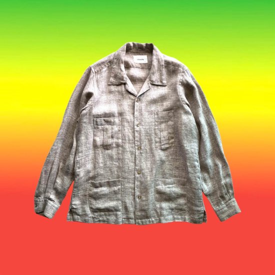 Solemarley "Linen Pin Stripe Shirt Jacket " 