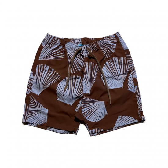 Aloha Blossom " Kuba Beach Shorts" brown