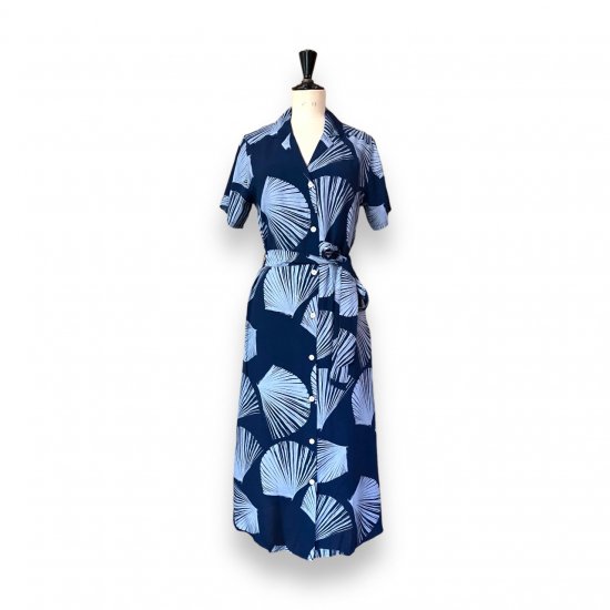 Aloha Blossom " Kuba" Shirts Dress Navy