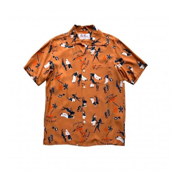 Aloha Blossom " King & Queen " Aloha Shirts / Light Brown