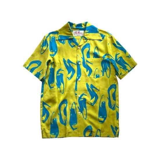 Aloha Blossom " Heels " Aloha Shirts / Lemon