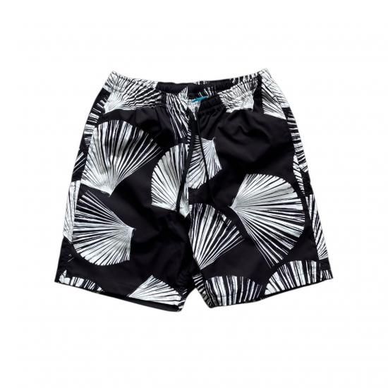 Aloha Blossom " Kuba Beach Shorts" black
