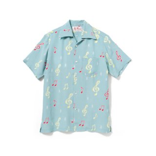 Aloha Blossom " Sounds Good " Aloha Shirts / Sky