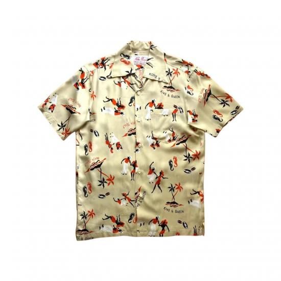 Aloha Blossom " King & Queen " Aloha Shirts / Beige