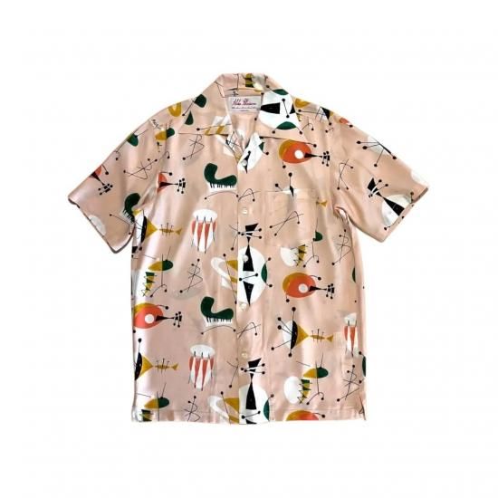Aloha Blossom " Atomic " Aloha Shirts / Pink