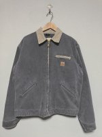 USED CARHARTT DETROIT JACKET NAVY WASH LARGE-TALL