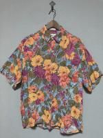 USED INC FLOWER PRINT RAYON SHIRTS