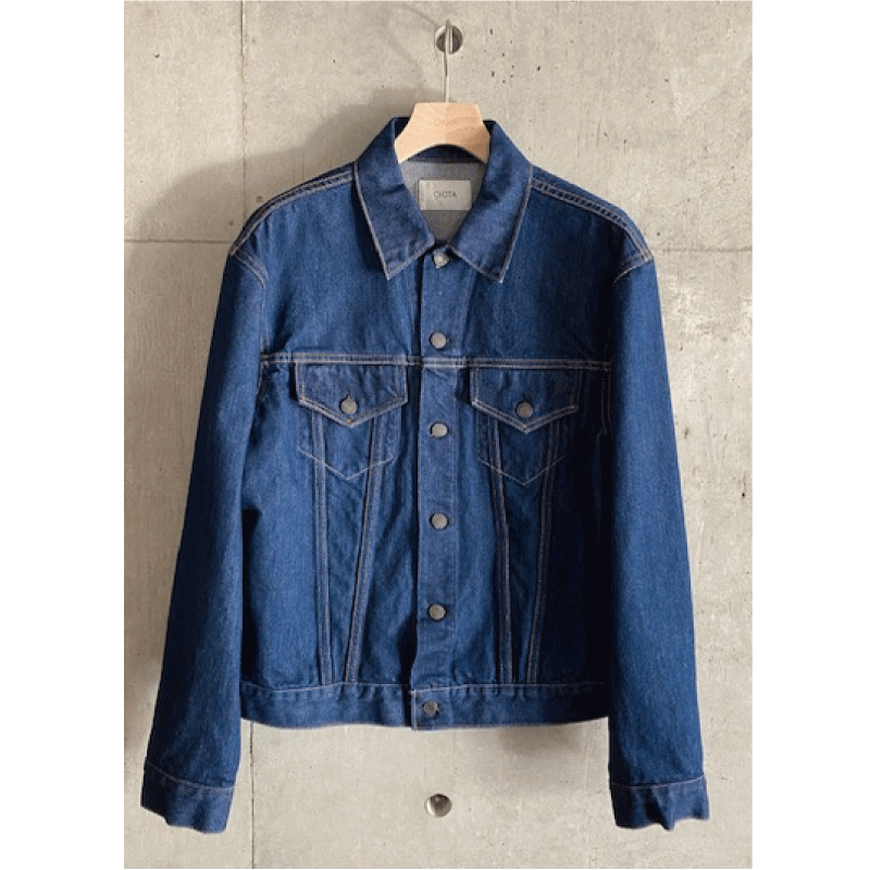 【予約商品】【CIOTA シオタ】 インディゴ スビンコットン 13,5oz セルビッチデニムジャケット / NAVY