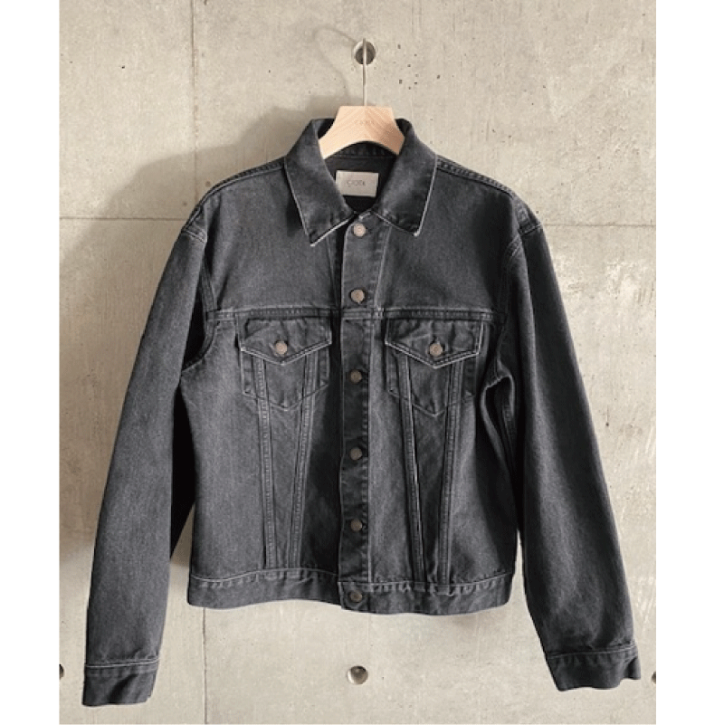 【予約商品】【CIOTA シオタ】 インディゴ スビンコットン 13,5oz セルビッチデニムジャケット / MEDIUM BLACK