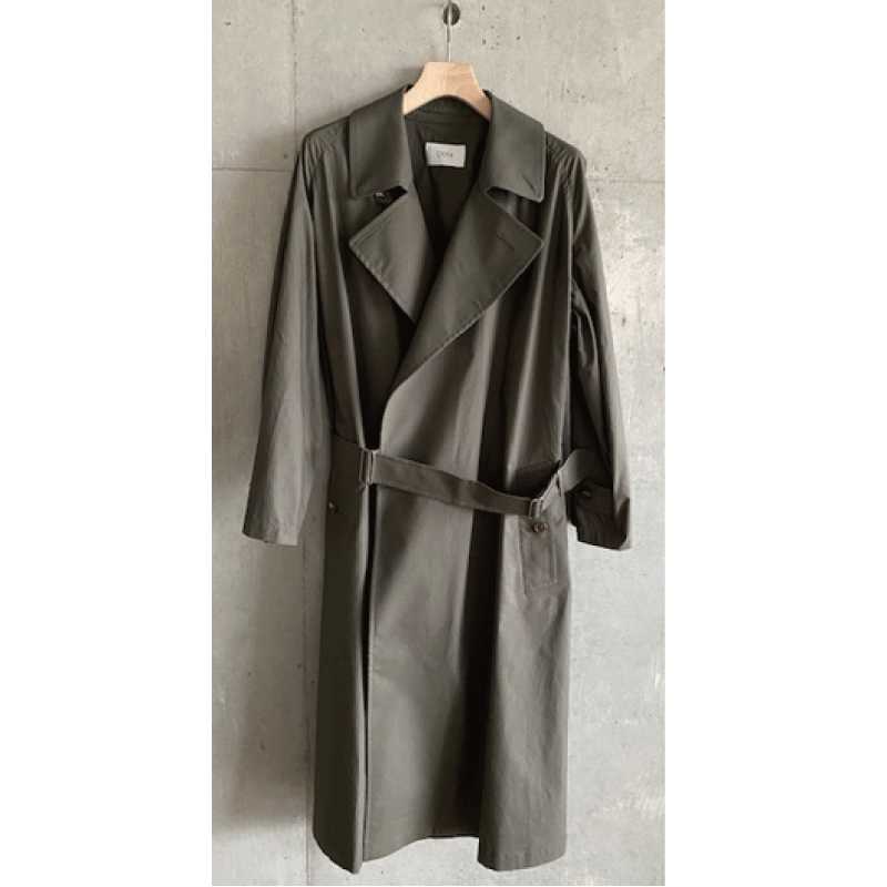 【予約商品】【CIOTA シオタ】 スビンコットン タイプライター タイロッケンコート / CHARCOAL GRAY