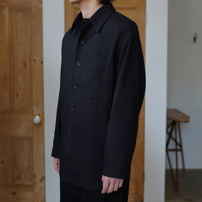 【LEMAIRE ルメール】 PYJAMA SHIRT FLANNEL / BLACK<img class='new_mark_img2' src='https://img.shop-pro.jp/img/new/icons20.gif' style='border:none;display:inline;margin:0px;padding:0px;width:auto;' />