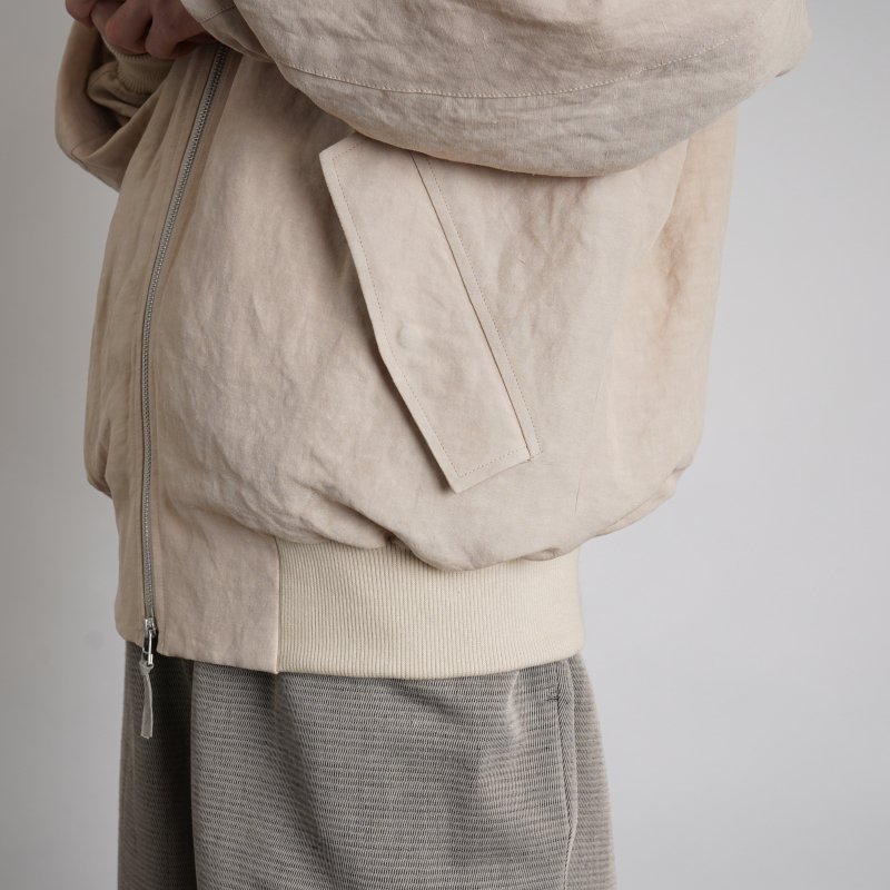 【22SS】【POLYPLOID ポリプロイド】BOMBER JACKET C
 / BEIGE
