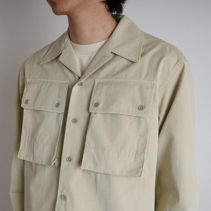 <img class='new_mark_img1' src='https://img.shop-pro.jp/img/new/icons20.gif' style='border:none;display:inline;margin:0px;padding:0px;width:auto;' />LEMAIRE ᡼ MILITARY SHIRT
 / OVERCAST GREY