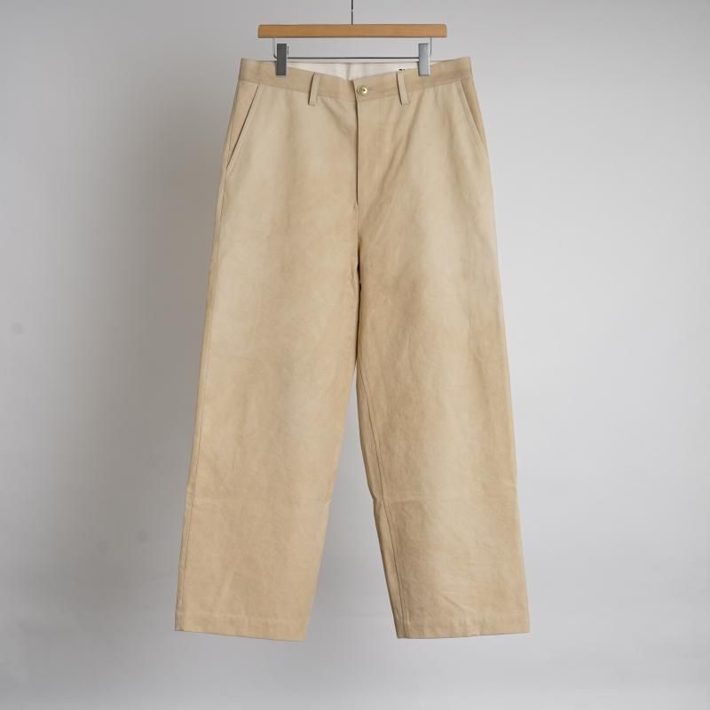 I am dork アイアムドーク】 WORK PANTS -COLD DYED- / BEIGE -Avelia