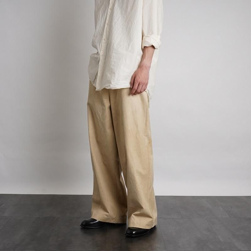 I am dork アイアムドーク】 WORK PANTS -COLD DYED- / BEIGE -Avelia 