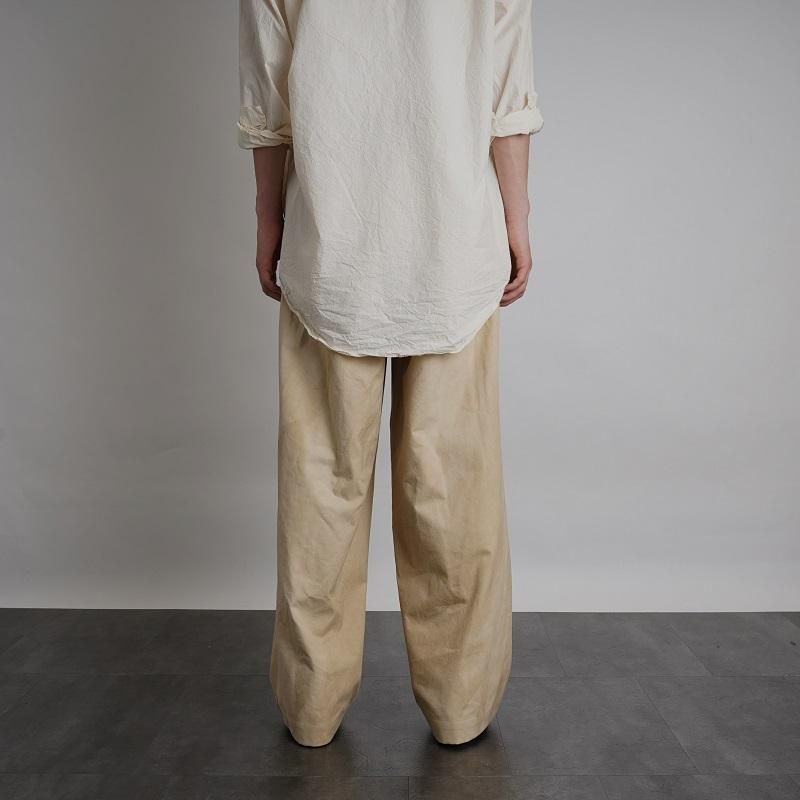 I am dork アイアムドーク】 WORK PANTS -COLD DYED- / BEIGE -Avelia