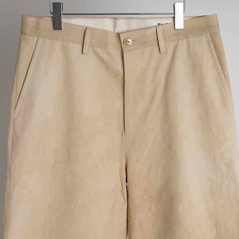 I am dork アイアムドーク】 WORK PANTS -COLD DYED- / BEIGE -Avelia