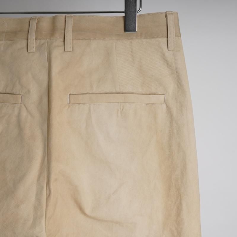 I am dork アイアムドーク】 WORK PANTS -COLD DYED- / BEIGE -Avelia