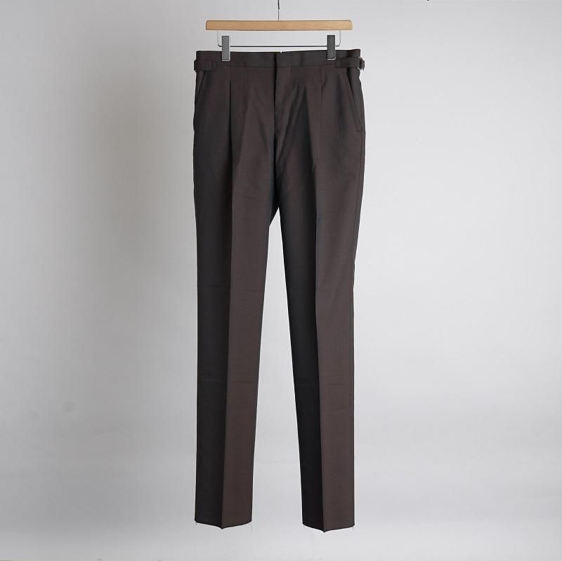 【Fendart フェンダール】 ONE TUCK SIDE ADJUSTER / BROWN
