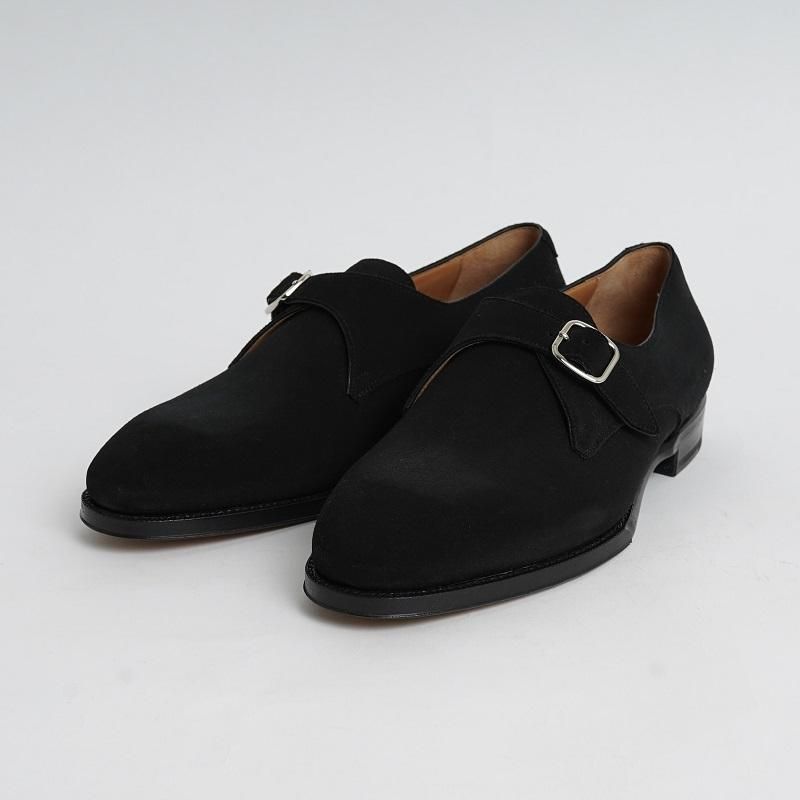 【F.LLI Giacometti フラテッリジャコメッティ】 FG498-SINGLE MONK STRAP SHOES / BLACK -  Avelia ONLINE STORE