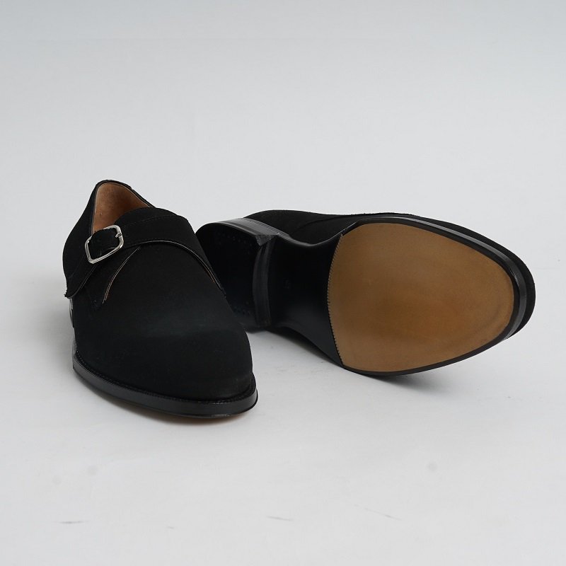 F.LLI Giacometti フラテッリジャコメッティ】 FG498-SINGLE MONK STRAP SHOES / BLACK -  Avelia ONLINE STORE