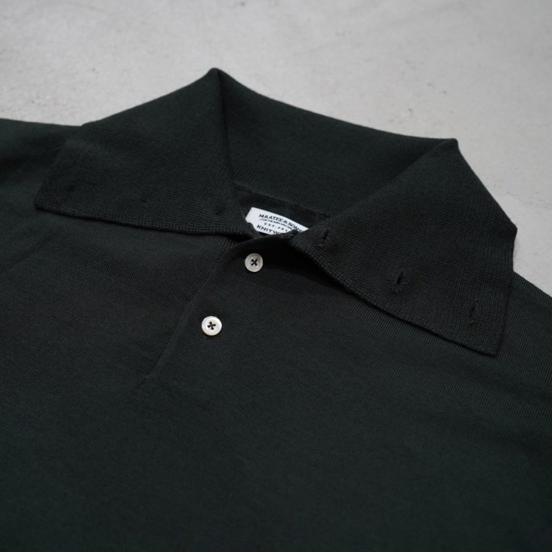 【22AW】 【MAATEE＆SONS マーティーアンドサンズ】 POLO TURTLE SWEATER / GREEN - Avelia  ONLINE STORE