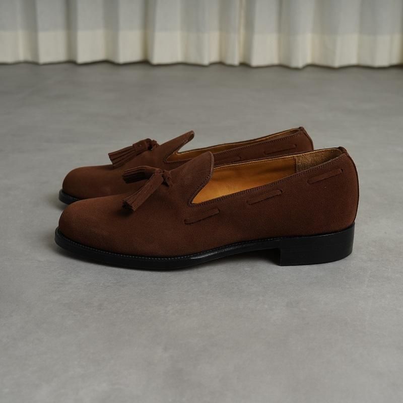 【試着のみ】forme フォルメ Suede Tassel loafer forme フォルメ】 Suede Tassel loafer plain toe goodyear