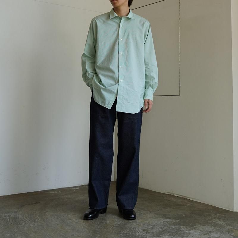 【MAATEE＆SONS マーティーアンドサンズ】 REGULAR COLLAR SHIRTS ELIZABETH / GREEN - Avelia  ONLINE STORE