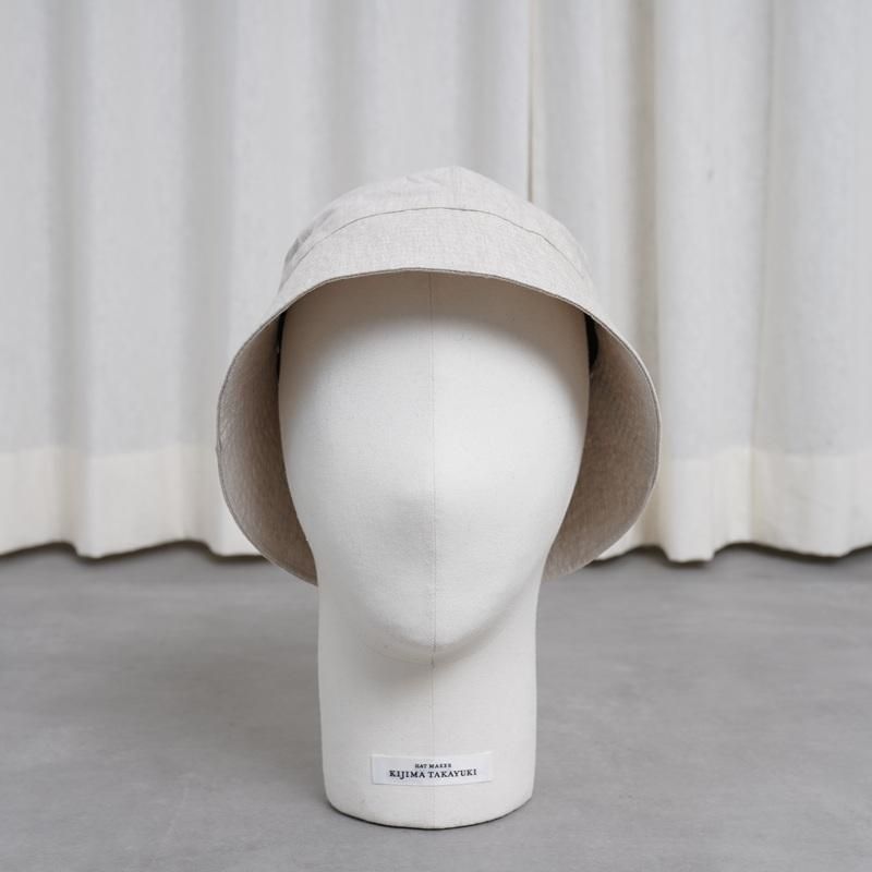 KIJIMA TAKAYUKI ޥ業 PAPER LINEN SAILOR HAT / IVORY