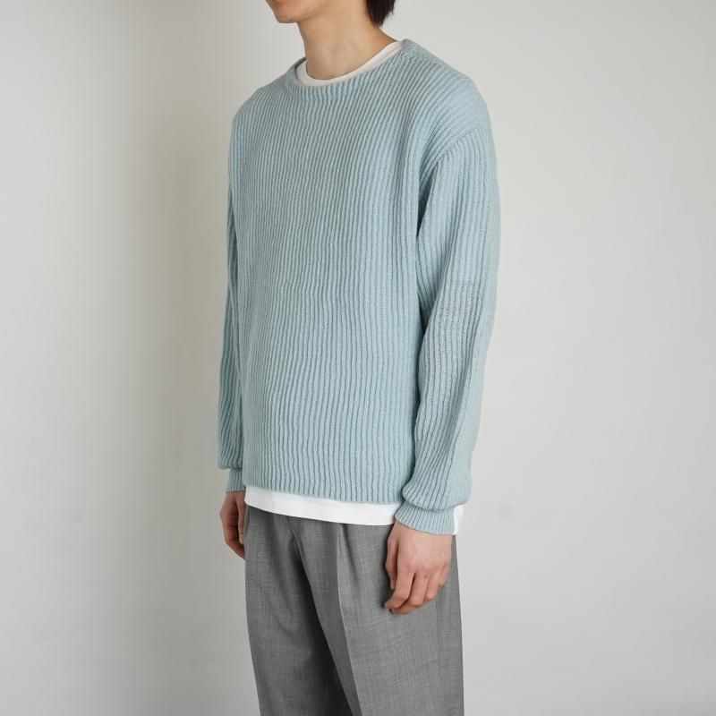 auralee RIB KNIT BOAT NECK - ニット