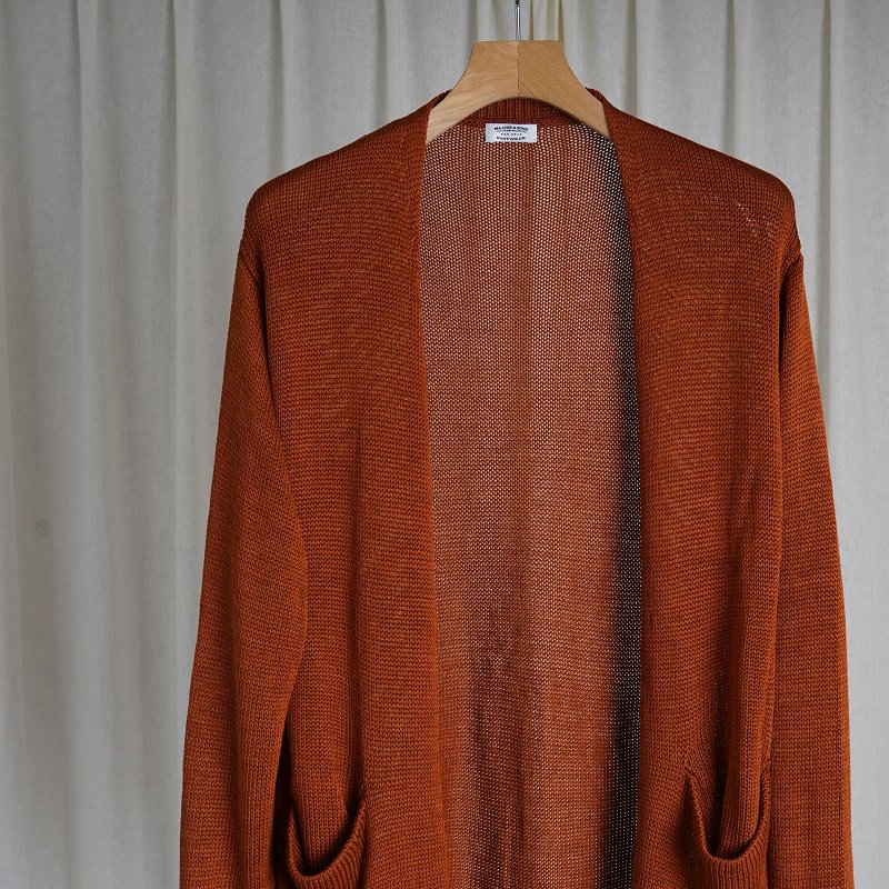 【MAATEE＆SONS マーティーアンドサンズ】 NO/B CARDIGAN / REDWOOD - Avelia ONLINE STORE