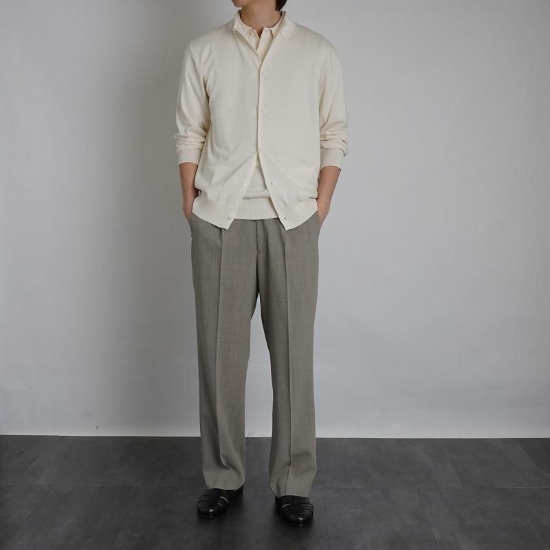 23SS YLÈVE 졼 HIGH TWIST SUMMER WOOL OXFORD TR / KHAKI