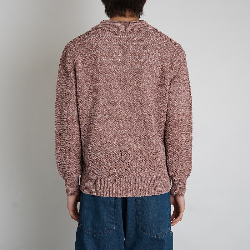 【ENCOMING ｲﾝｶﾐﾝｸﾞ】 FRONT SLIT JUMPER / PINK BEIGE Avelia ONLINE STORE