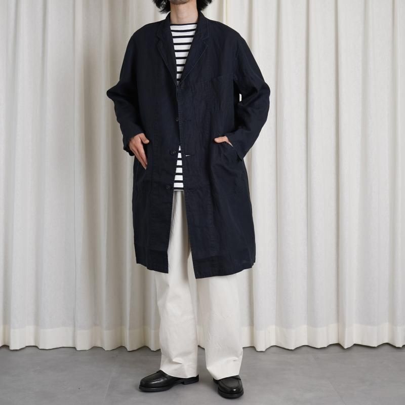 yaeca バスクシャツ YAECA ヤエカ】 BASQUE SHIRT / NAVY×OFF WHITE-ST- Avelia