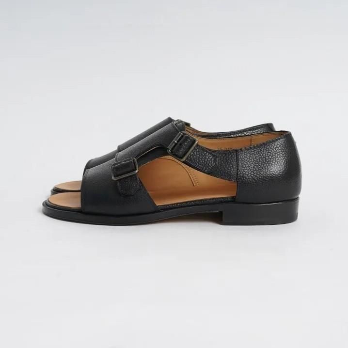 F.LLI Giacometti եƥåꥸ㥳åƥ FG330-DOUBLE MONK SANDAL- / BLACK