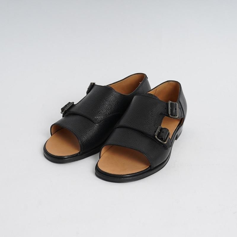 F.LLI Giacometti եƥåꥸ㥳åƥ FG330-DOUBLE MONK SANDAL- / BLACK