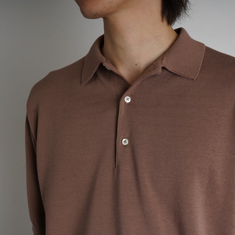 【MAATEE＆SONS マーティーアンドサンズ】 POLO SWEATER / BR PINK - Avelia ONLINE STORE