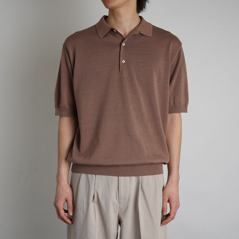 【MAATEE＆SONS マーティーアンドサンズ】 POLO SWEATER / BR PINK - Avelia ONLINE STORE