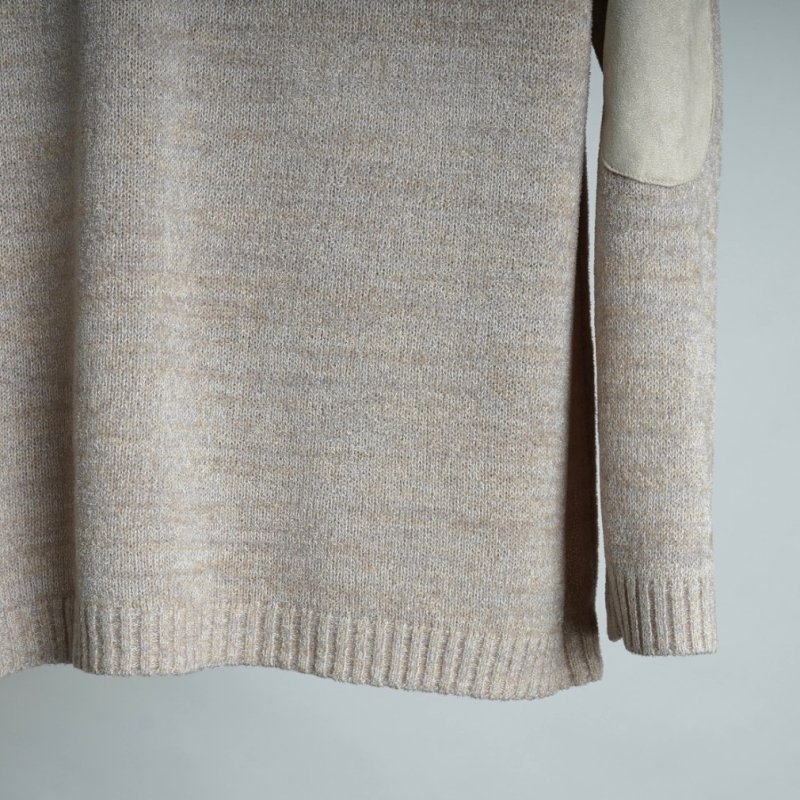 【ANSNAM Riverrun アンスナム リヴァーラン】 MOLE YARN CARDIGAN / BEIGE GRAY Avelia  ONLINE STORE