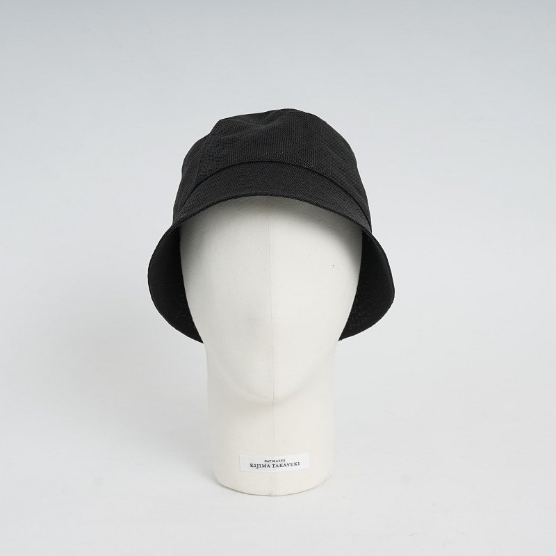 【23SS】【KIJIMA TAKAYUKI キジマタカユキ】 PAPER CLOTH BUCKET HAT
 / BLACK