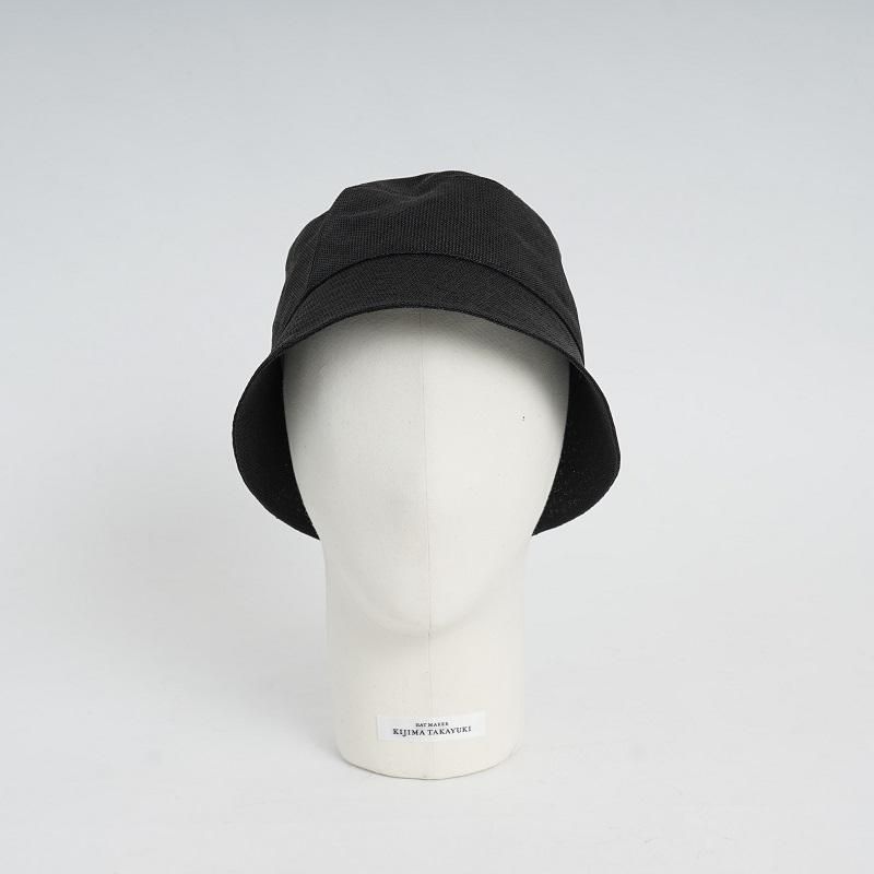 KIJIMA TAKAYUKI ޥ業 PAPER CLOTH BUCKET HAT
 / BLACK