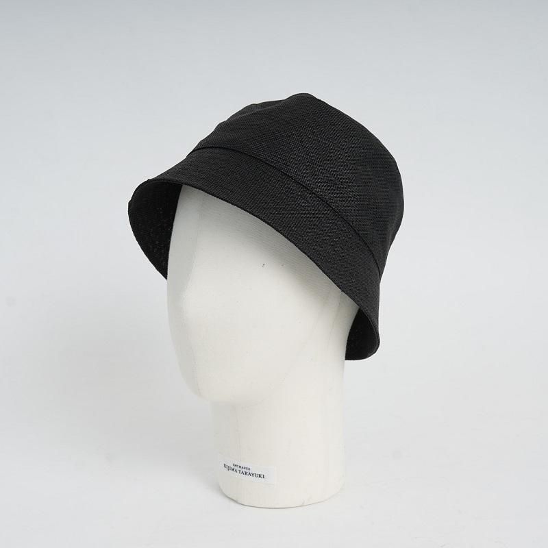 KIJIMA TAKAYUKI ޥ業 PAPER CLOTH BUCKET HAT
 / BLACK