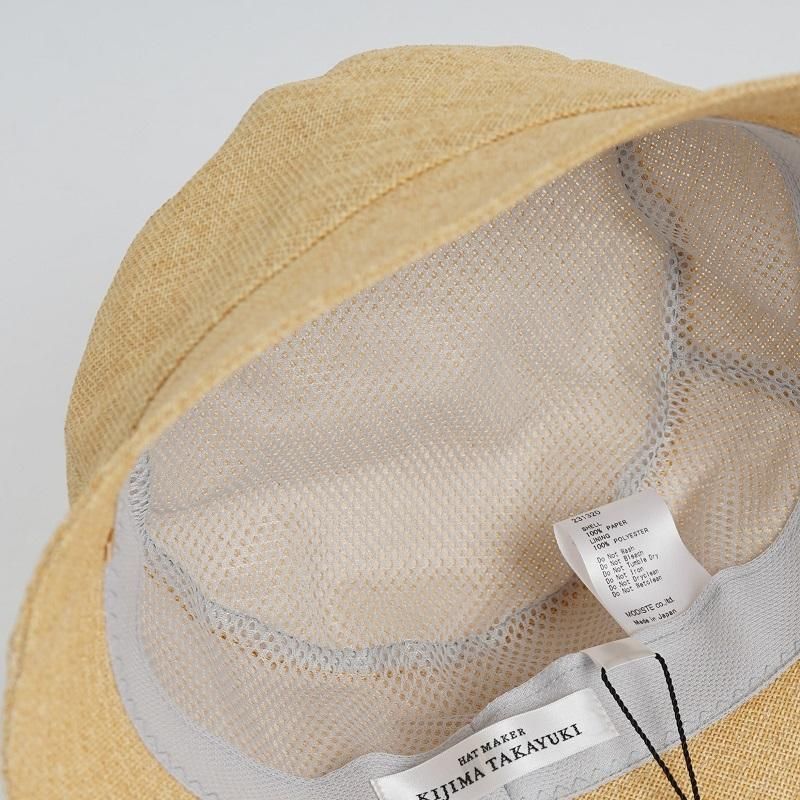 KIJIMA TAKAYUKI ޥ業 PAPER CLOTH BUCKET HAT
 / BEIGE