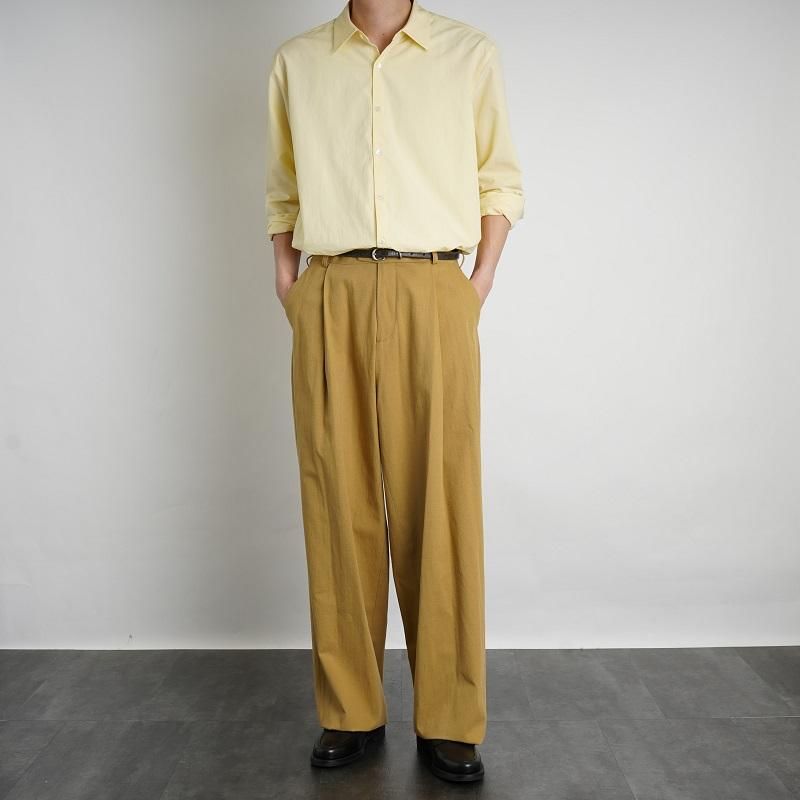 【MAATEE＆SONS マーティーアンドサンズ】 俺のGUN-PAN MILITARY SLACKS / OCHER -Avelia ONLINE  STORE