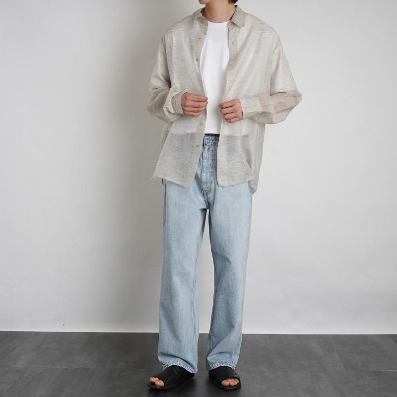 【GABRIELA COLL GARMENTS ガブリエラ コール ガーメンツ】 YAK BLEND SHIRT / HEATHERED GREY -  Avelia Online Store
